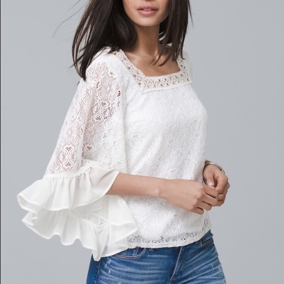 White House Black Market Tops - White House Black Market Lace Top